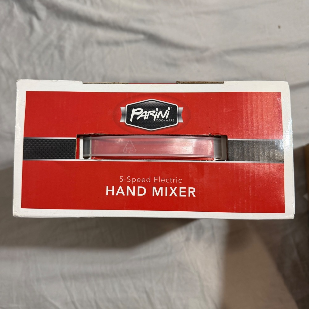 Parini 5-Speed Electric Hand Mixer Black Silver Turbo Boost INV10013 New Box - Picture 7 of 7